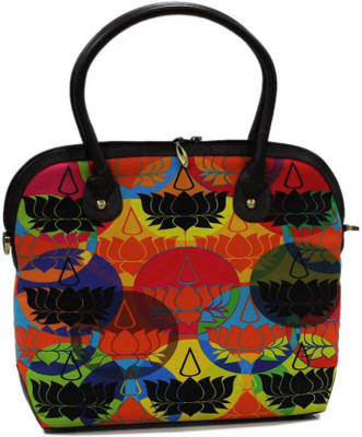 DesiPop MultiLotus Hand-held Bag Orange