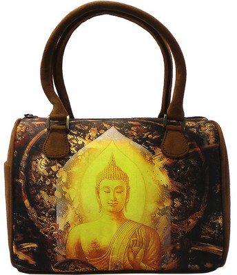 Bhamini Digital Faux Buck Sassy Hand-held Bag Brown-02 Bhamini Digital Faux Buck Sassy Hand-held Bag Brown-02