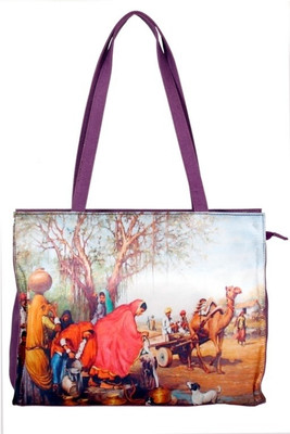 39% OFF on Craftstages Rajasthan Digital Print Shoulder Bag Purple