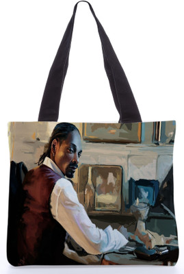 30% OFF on Snoogg Canvas Design Doggy Dog Tote Multicolor