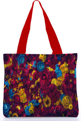 40% OFF on Snoogg Canvas Design Digital Floral Kenzie Shoulder Bag Multicolor