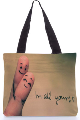 30% OFF on Snoogg Canvas Design Im All Yours Tote Multicolor