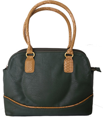 25% OFF on Super Drool Elegant Green and Patterned Straps Hand-held Bag Green08