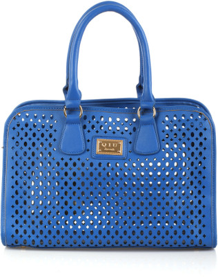 8% OFF on QUI Chic Cut Out Hand-held Bag Blue 8% OFF on QUI Chic Cut Out Hand-held Bag Blue