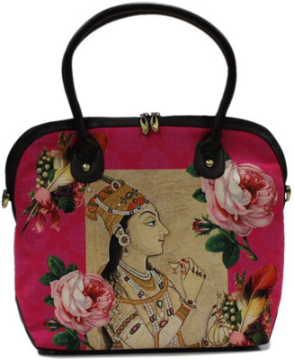 DesiPop Rosaranipink Hand-held Bag Pink