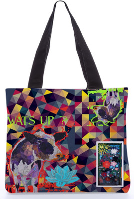 30% OFF on Snoogg Canvas Design Digital Stupidity Tote Multicolor