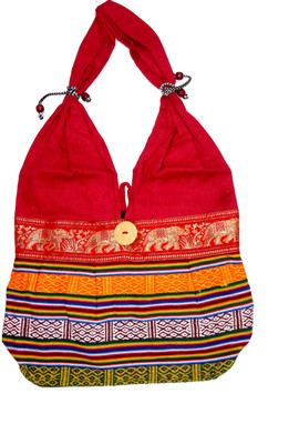 16% OFF on Damask Fashion Jaipuri Print Shoulder Bag Multicolour