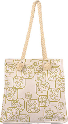 20% OFF on Greenobag Squared Patterns Tote White-20