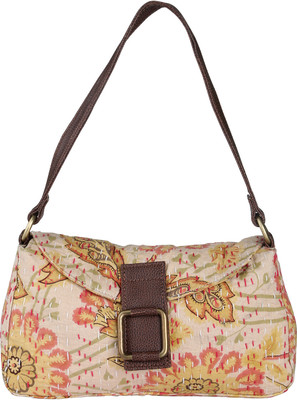 62% OFF on Rajrang Kantha Work Shoulder Bag Beige-05 62% OFF on Rajrang Kantha Work Shoulder Bag Beige-05