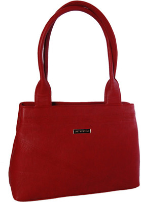 70% OFF on Womaniya Ethnic Silver Rose Collection-198 Hand-held Bag Red