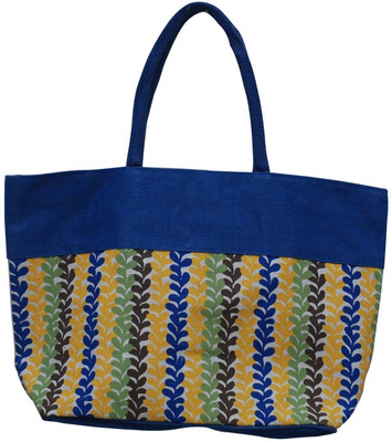 16% OFF on Jute Root Leafy Shoulder Bag Blue-02