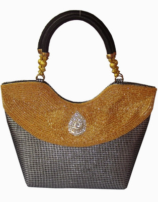 55% OFF on Moksh NX203BKSI450 Hand-held Bag Silver, Black