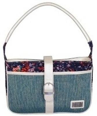 53% OFF on Adore Me Fleur Flirt Hand Bag White::Green::Blue