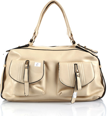 11% OFF on Kart Out Pocketed Plush Hand-held Bag Beige