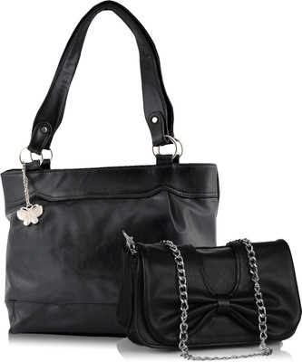 58% OFF on Butterflies Trendy Hand-held Bag Black 58% OFF on Butterflies Trendy Hand-held Bag Black