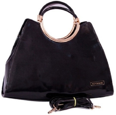 68% OFF on Womaniya Ethnic Silver Rose Collection-52 Hand-held Bag Black