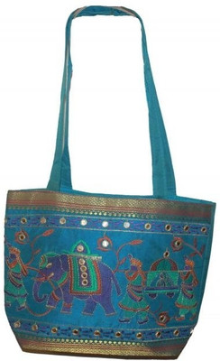 59% OFF on Authority Jaipuri Blue Elephant Tote Multicolor 59% OFF on Authority Jaipuri Blue Elephant Tote Multicolor