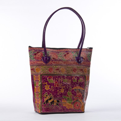 MunMun Fashionable Ladies Shopping Shoulder Bag Brown