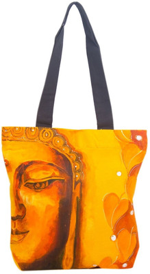 25% OFF on Pranil Designs Lord Buddha Half Face Design Tote Mango 25% OFF on Pranil Designs Lord Buddha Half Face Design Tote Mango