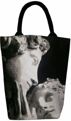 16% OFF on Jute Planet Mother and Child Print Tote Black-04 16% OFF on Jute Planet Mother and Child Print Tote Black-04