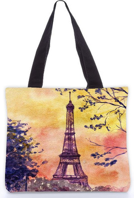 40% OFF on Snoogg Cute Rabbit Poly Canvas Bag By Anna Shell - Anna Shell-011 Tote Multicolor