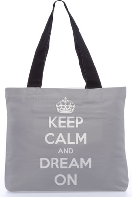 40% OFF on Snoogg Canvas Design Keep calm and dream on Shoulder Bag Grey