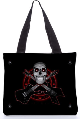 17% OFF on Rebel Skull & Music Tote Multi-color 17% OFF on Rebel Skull & Music Tote Multi-color