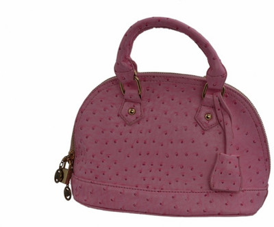 Peaubella Semiostrich Hand-held Bag Pink