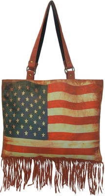 The House of Tara Flag Collection Canvas 063 Tote Multi-color
