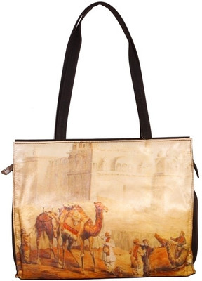 39% OFF on Craftstages Camel Design Digital Print Shoulder Bag Black