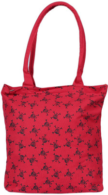 Imagica Skull Tote Coral Red Imagica Skull Tote Coral Red