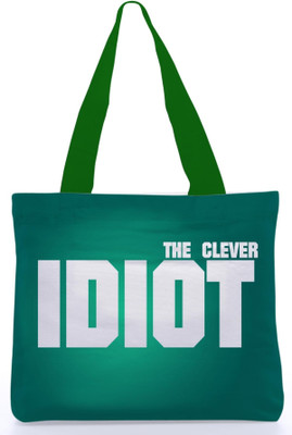40% OFF on Snoogg Canvas Design The Clever Idiot Shoulder Bag Sea Green
