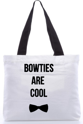 30% OFF on Snoogg Canvas Design Massages Tote White