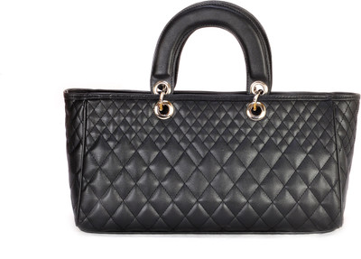 15% OFF on SG Collection Quilted Wide Handle Hand-held Bag Black 15% OFF on SG Collection Quilted Wide Handle Hand-held Bag Black