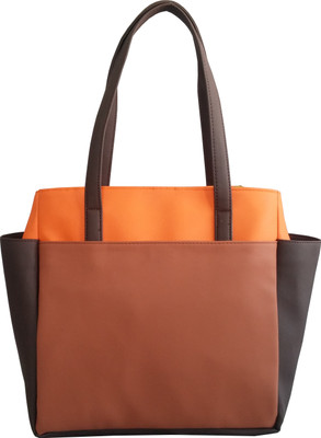 46% OFF on Toteteca Tricolor Shoulder Bag Orange & Tan 46% OFF on Toteteca Tricolor Shoulder Bag Orange & Tan