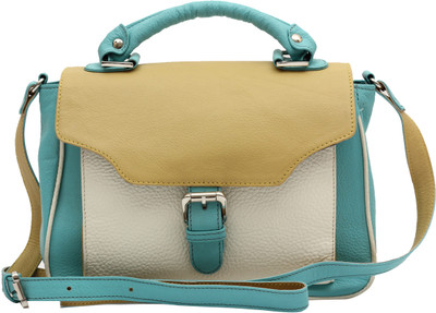 20% OFF on HX London Tansy Messenger Bag Blue, Light Yellow