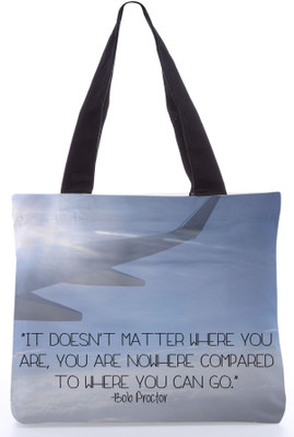 40% OFF on Snoogg Canvas Design Where you can go Shoulder Bag Blue 40% OFF on Snoogg Canvas Design Where you can go Shoulder Bag Blue