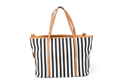 55% OFF on Touristor Tropez Hand-held Bag 835-6-Black/White