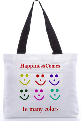 30% OFF on Rebel Happiness Comes In many Colors Tote White