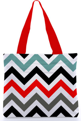 30% OFF on Snoogg Canvas Design Zigzag Tote Multicolor 30% OFF on Snoogg Canvas Design Zigzag Tote Multicolor