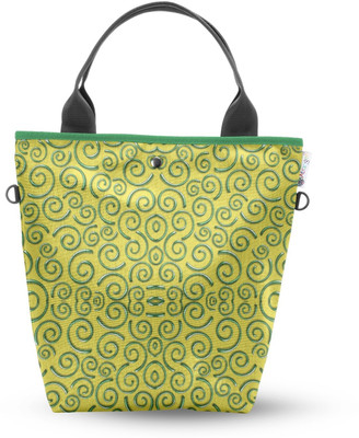 50% OFF on Atrangee Yellow Whirly Tall Tote Yellow & Green