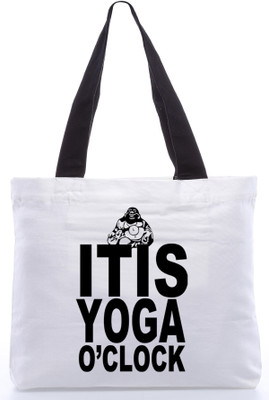 30% OFF on Snoogg Canvas Design Massages Tote White