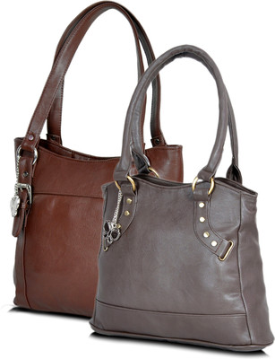 73% OFF on Butterflies Trendy Hand-held Bag Brown, Grey 73% OFF on Butterflies Trendy Hand-held Bag Brown, Grey