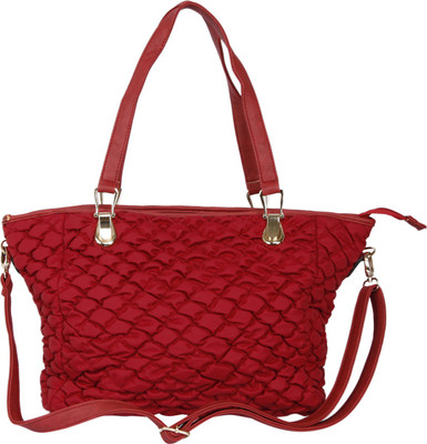 42% OFF on Thegudlook Diamond Quilted Hand-held Bag Maroon