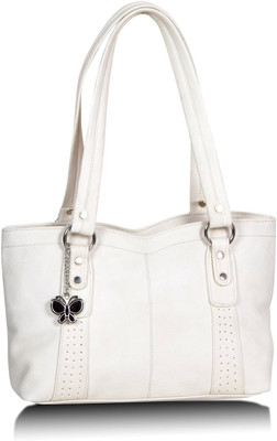 34% OFF on Butterflies Trendy Hand-held Bag White 34% OFF on Butterflies Trendy Hand-held Bag White
