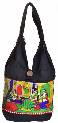 55% OFF on Baghut Meera Baai Style Embroidered Shoulder Bag Black-05 55% OFF on Baghut Meera Baai Style Embroidered Shoulder Bag Black-05