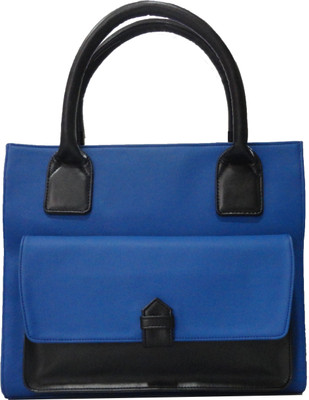 5% OFF on Toteteca Square Pocketed Tote Hand-held Bag Denim Blue, Black