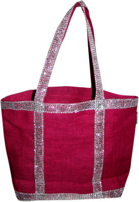 Snigdha Pink Diamond Lace Shoulder Bag Pink 12