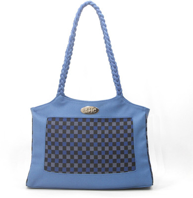 57% OFF on DHC Checkered Shoulder Bag Blue