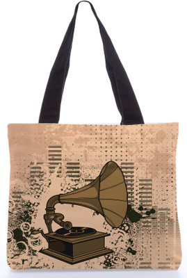 30% OFF on Snoogg Canvas Design Stereo Print Tote Brown 30% OFF on Snoogg Canvas Design Stereo Print Tote Brown